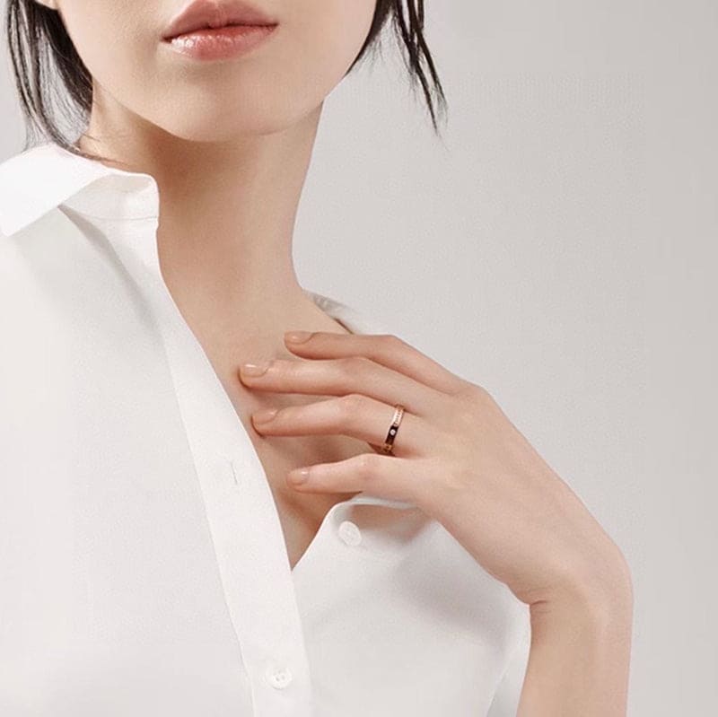 18K Rose Gold T Wedding Ring
