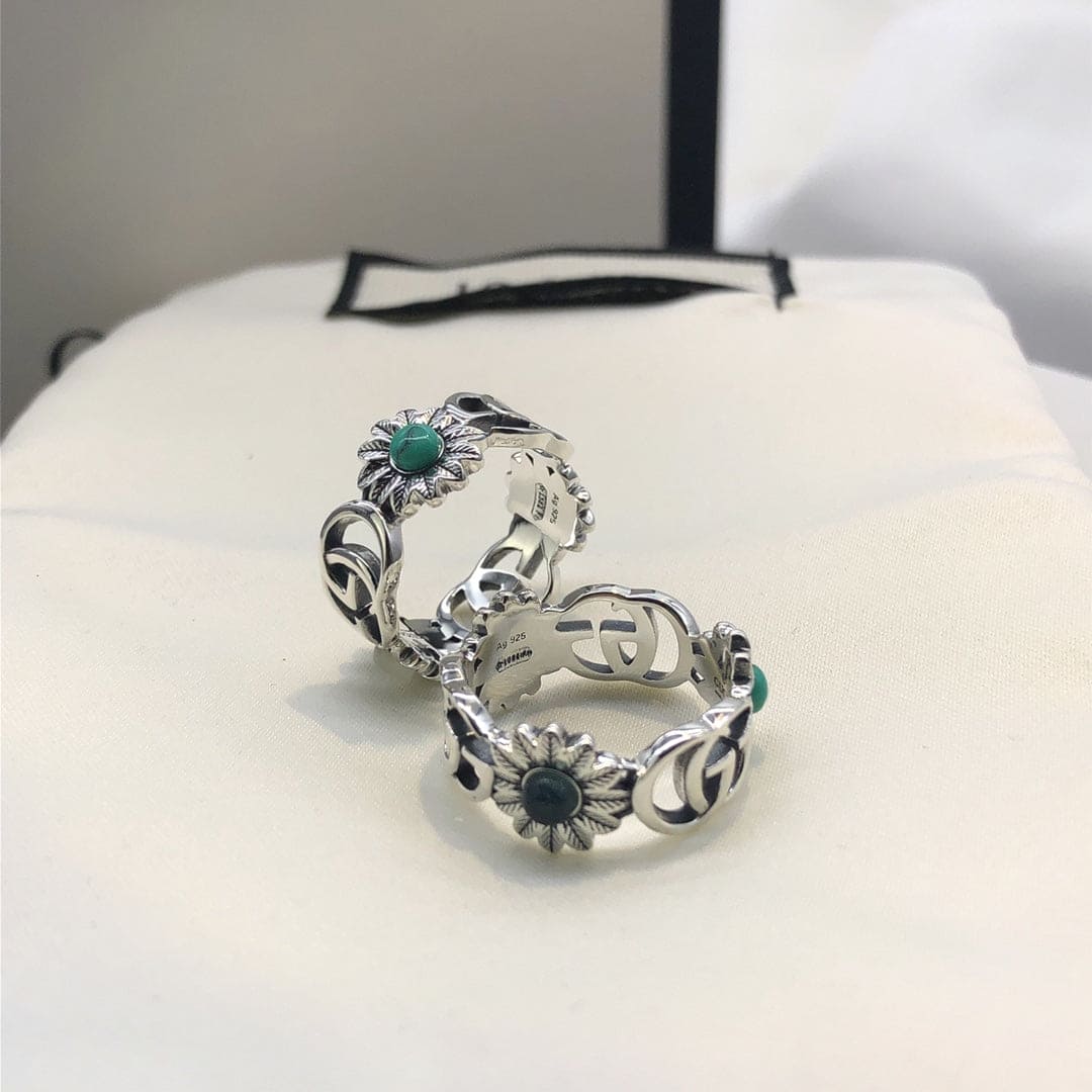 Double G Flowers Ring