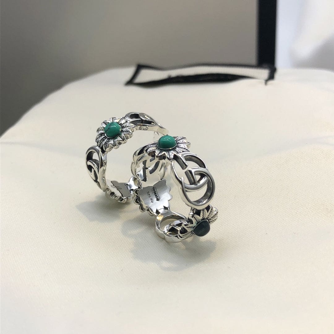 Double G Flowers Ring