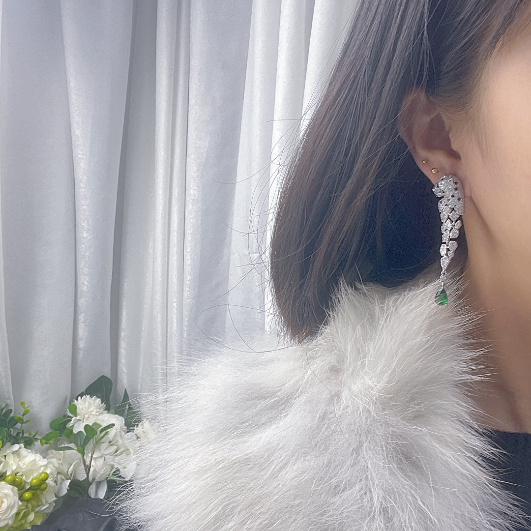 18K Panthère De Earrings