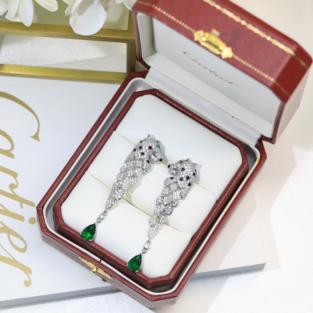 18K Panthère De Earrings