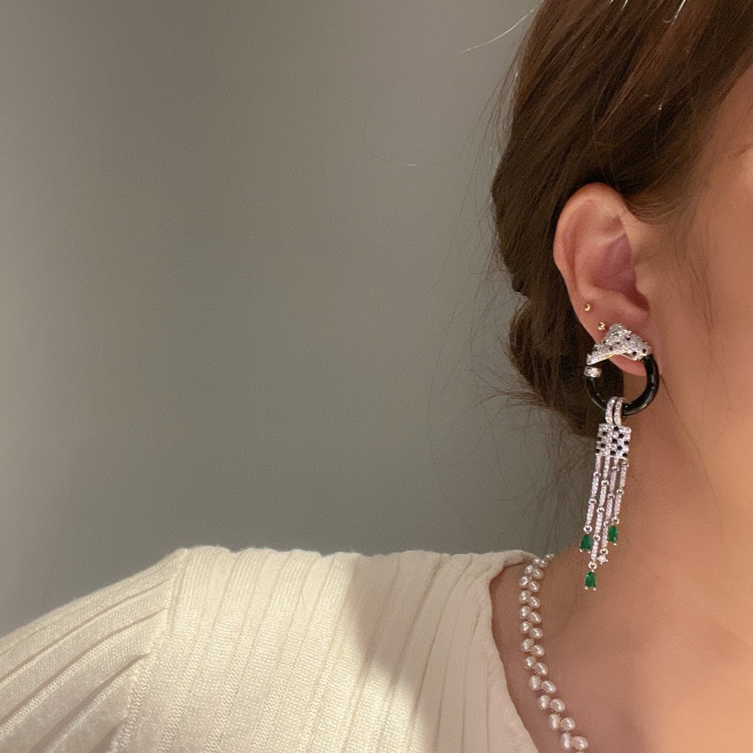 18K Panthère De Earrings