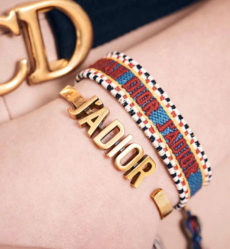 18K CD J’adior Open Cuff Bracelet
