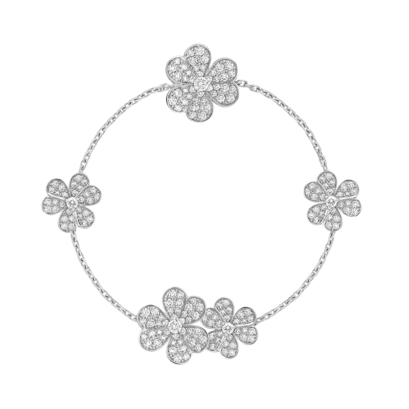 18K Van Cleef & Arpels Frivole Diamonds Bracelet