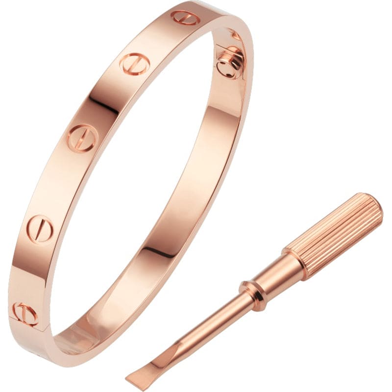 18K Rose Gold Love Bracelet