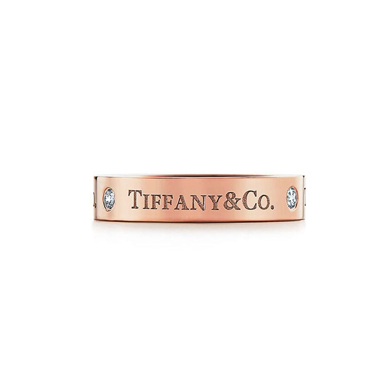 18K Rose Gold T Wedding Ring