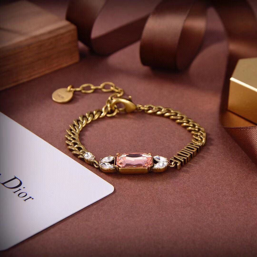 18K CD J’Adior Multicolor Crystals Bracelet