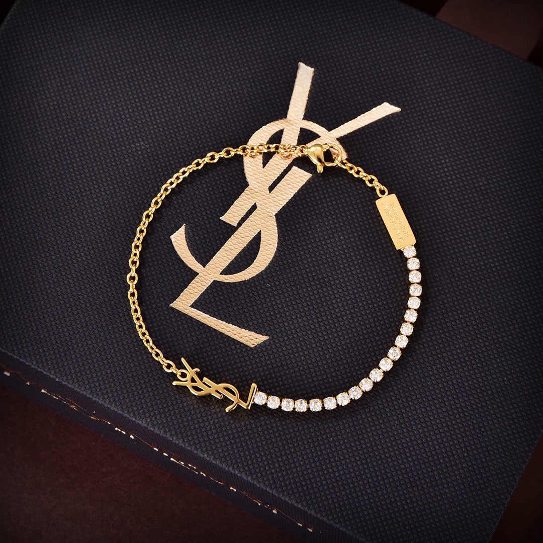 18K Saint Crystals Chain Bracelet