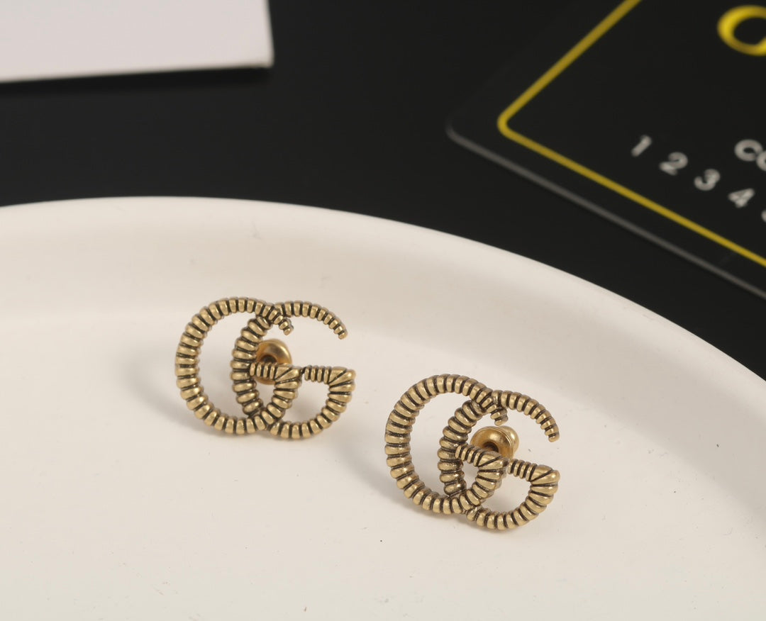 18K Double G Earrings