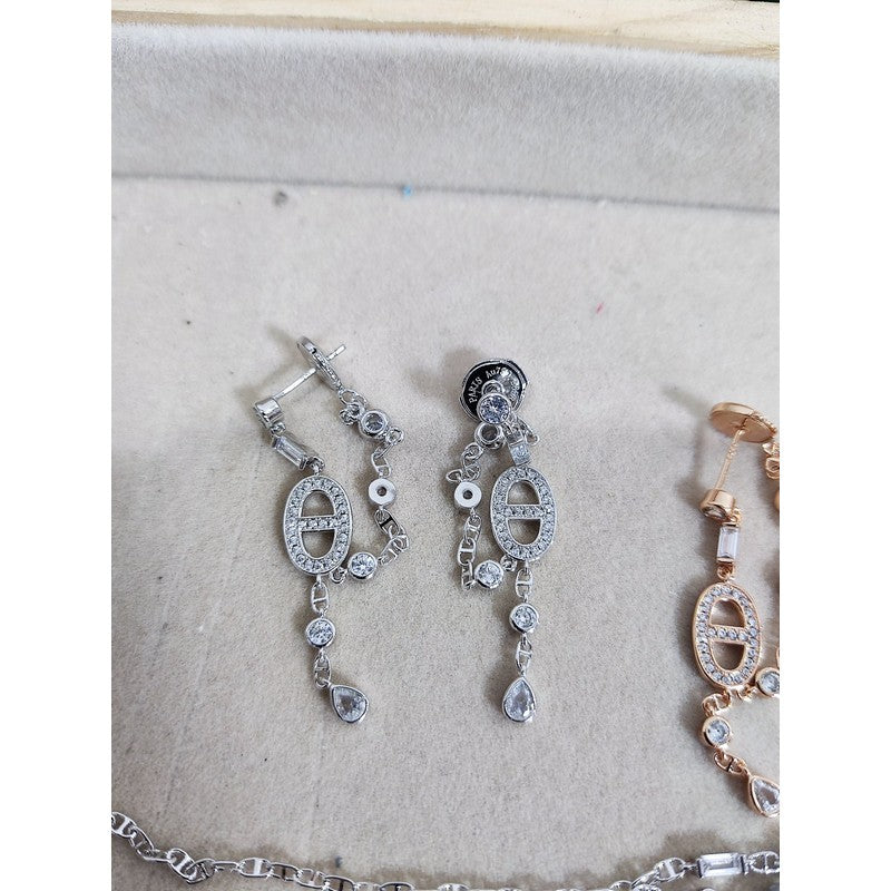 18K Her Chaine D'ancre Chaos Diamond Earrings