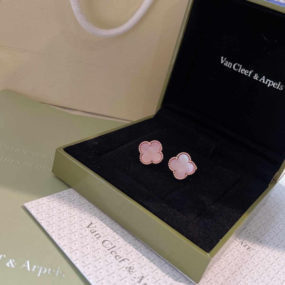 18K Magic Alhambra Pink Opale Earrings