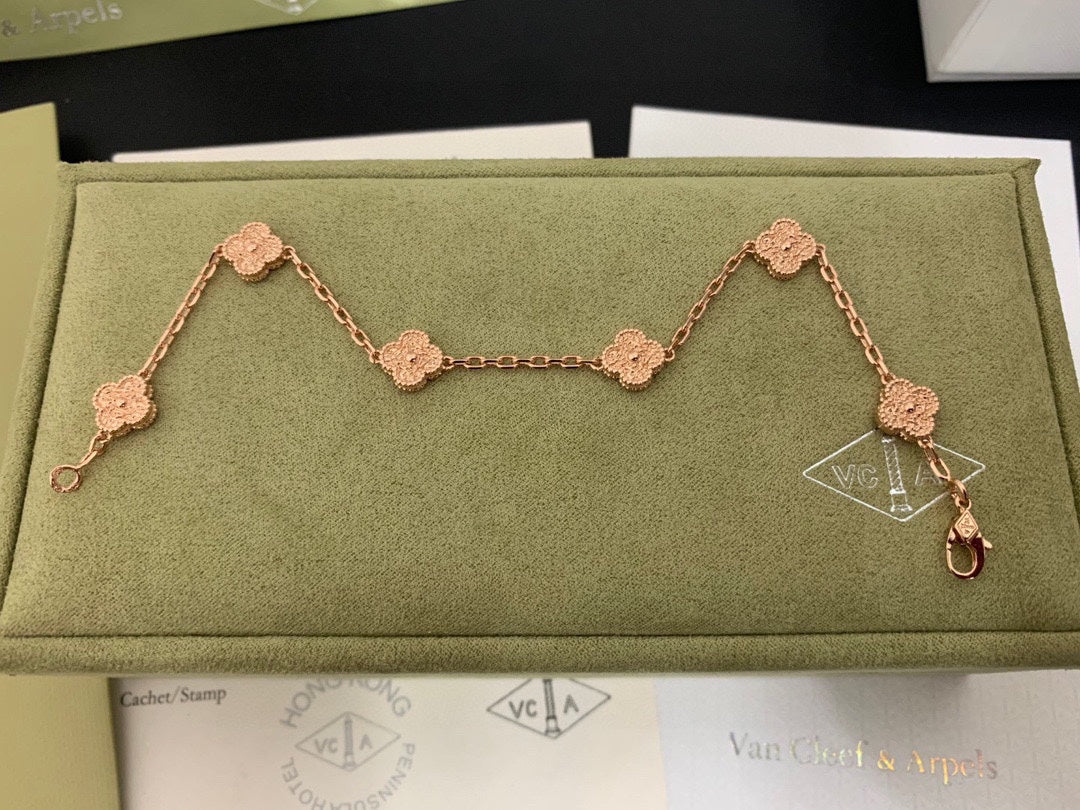18K Sweet Alhambra Six Motifs Bracelet