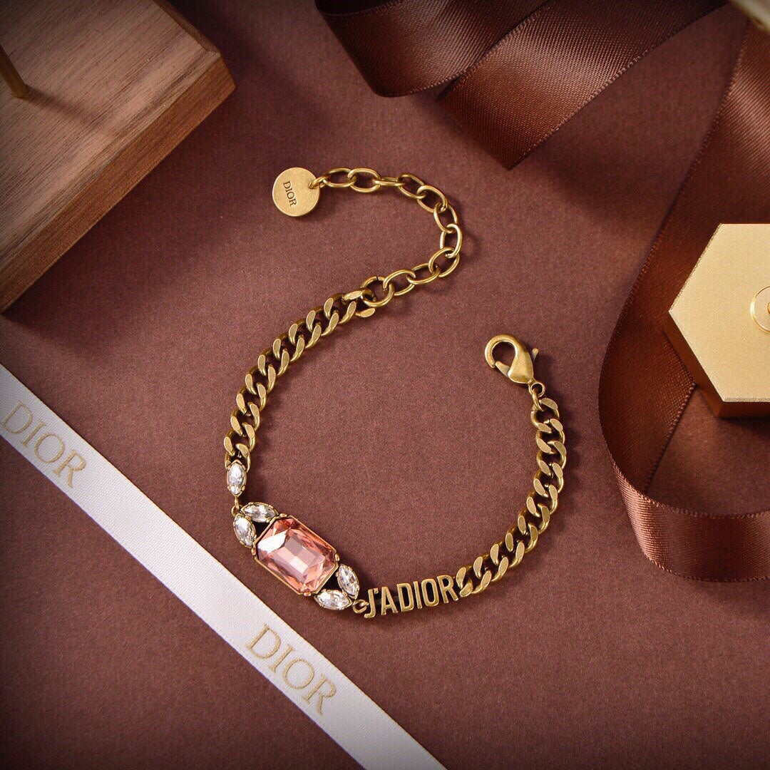 18K CD J’Adior Multicolor Crystals Bracelet