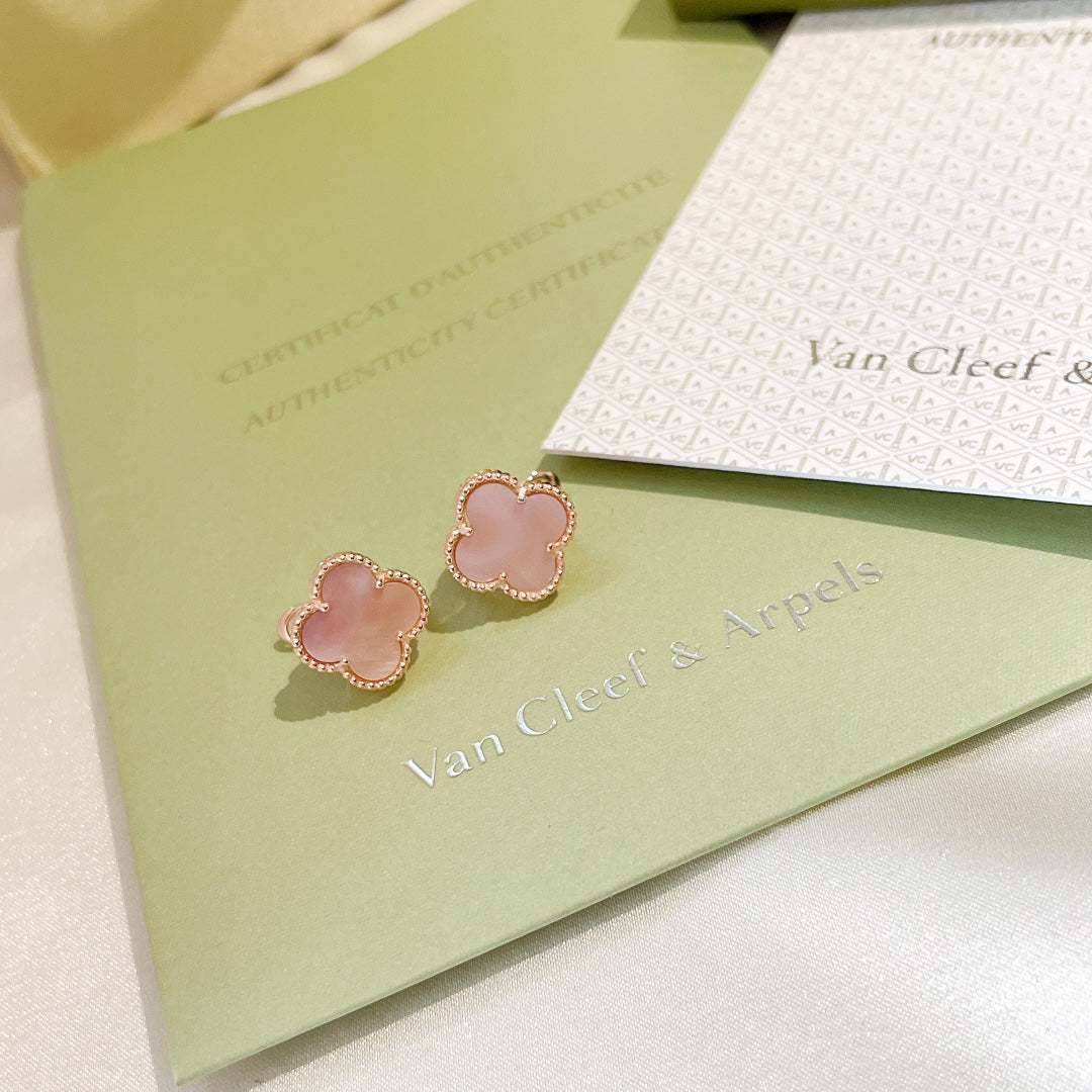 18K Magic Alhambra Pink Opale Earrings