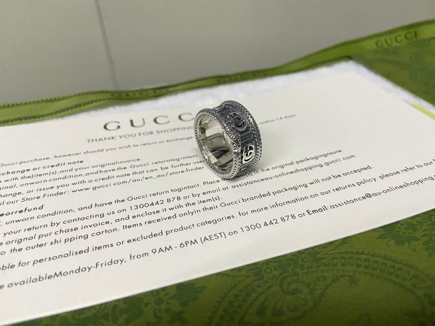Double G Snake Ring