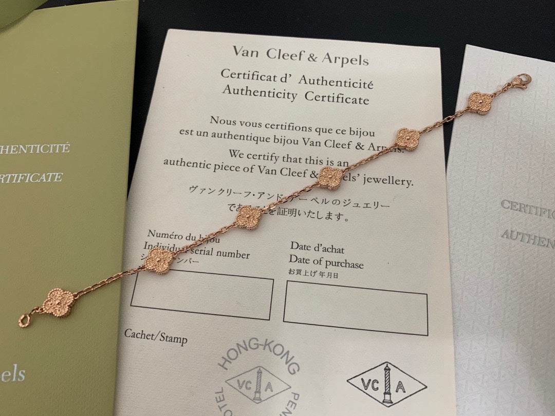 18K Sweet Alhambra Six Motifs Bracelet