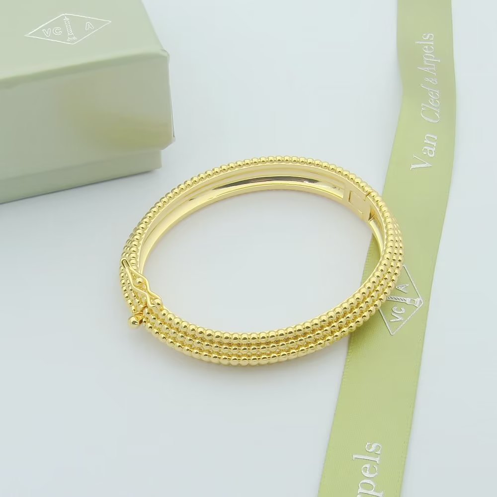 18K Perlee Pearls Five Rows Bracelet