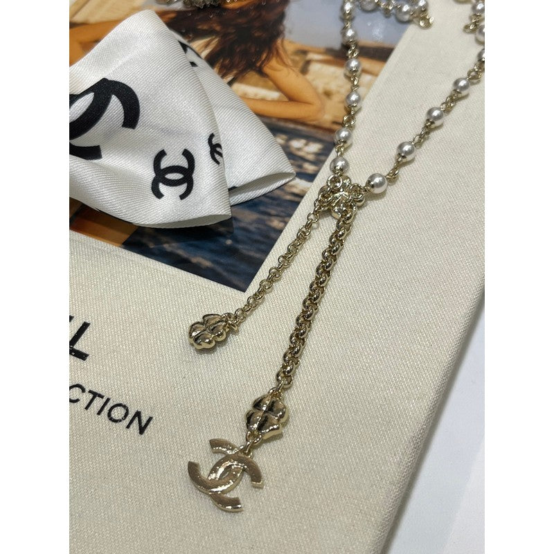18K CC 25P Camellia Long Necklace