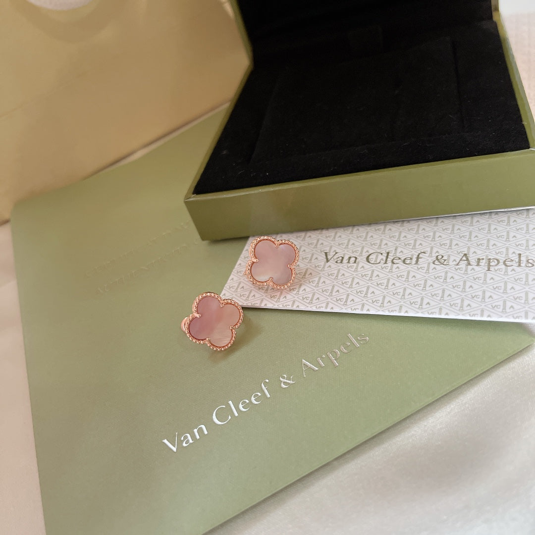 18K Magic Alhambra Pink Opale Earrings