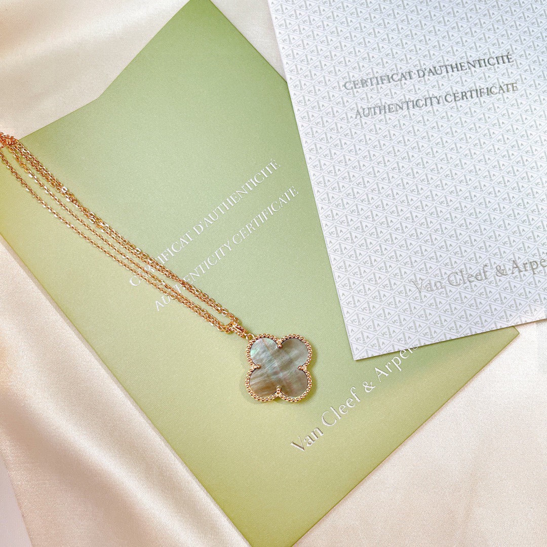 18K Magic Alhambra One Motif Pearl Necklace