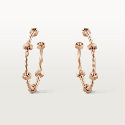 18k Cartier Ecrou De Cartier Earrings