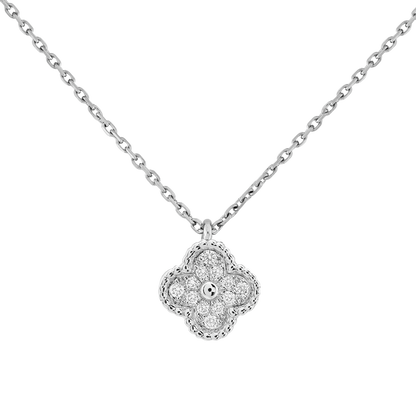 18K Van Cleef & Arpels Sweet Alhambra Diamond Necklace