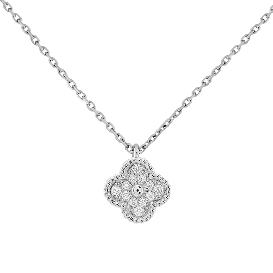 18K Van Cleef & Arpels Sweet Alhambra Diamond Necklace