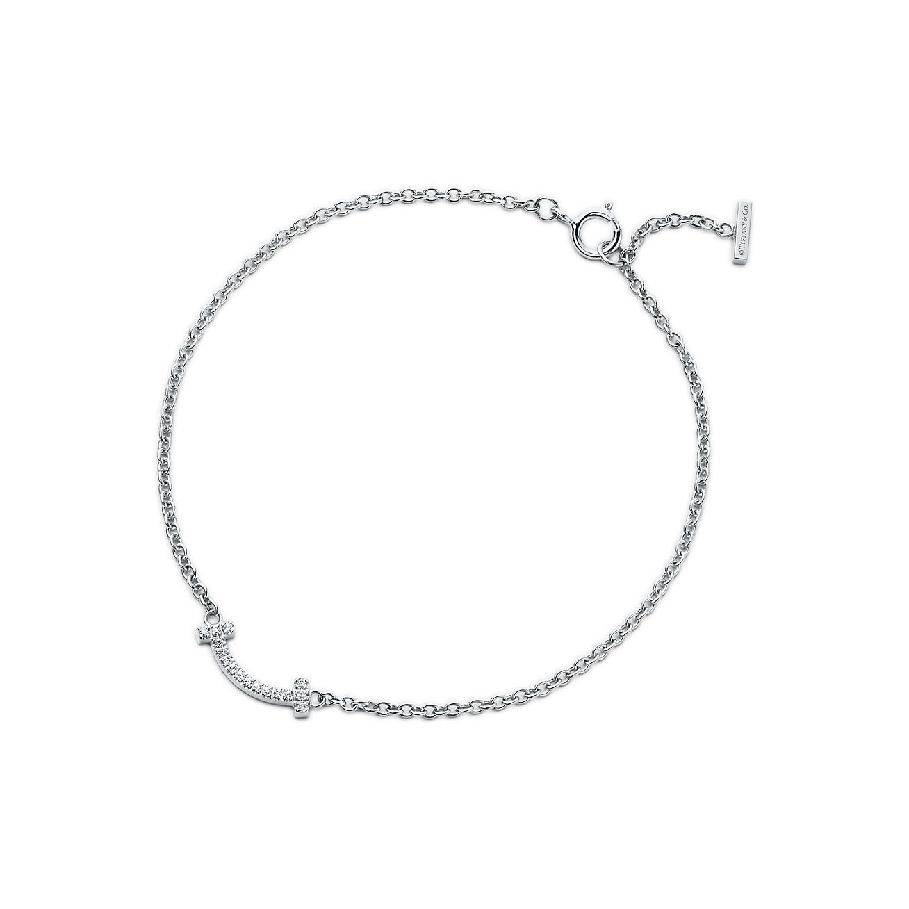 18K T Smile Diamond Bracelet