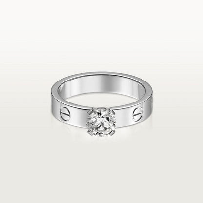 18K Love Solitaire Ring