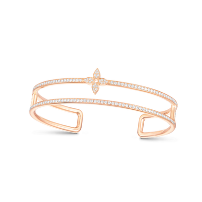 Bracelet à deux rangs Louis Idylle Blossom 18 carats