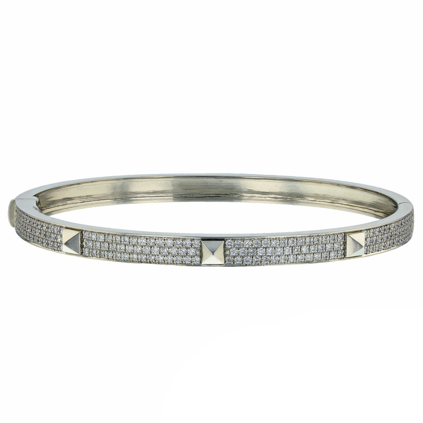 Bracelet H en diamant Collier De Chien 18 carats