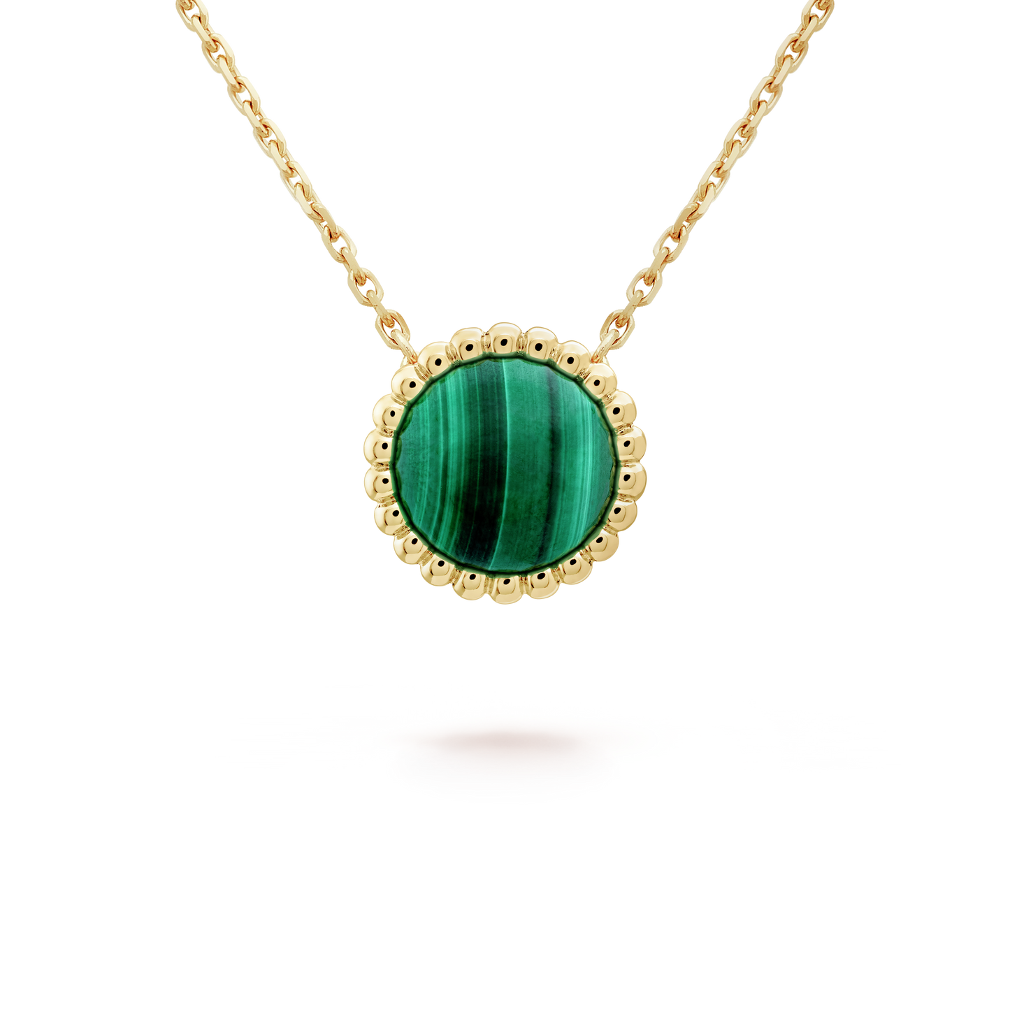 18K Van Cleef & Arpels Perlée couleurs Malachite Necklace