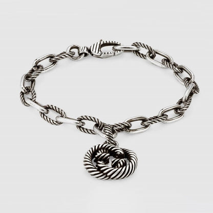 Gucci GG Striped Pendant Bracelet