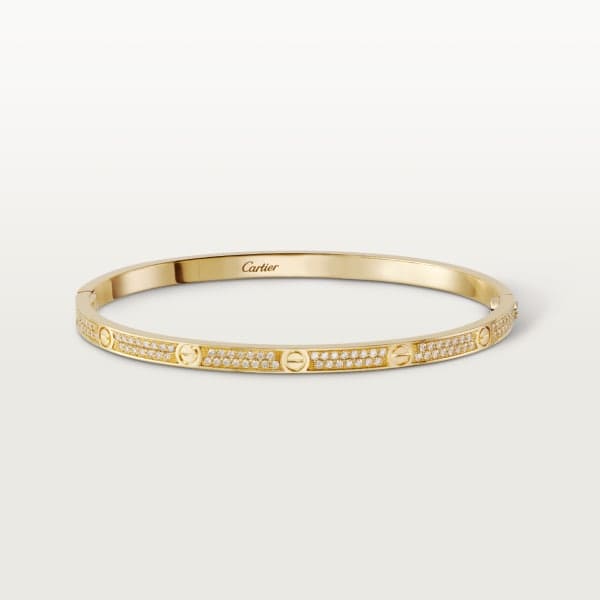 18K Cartier Love Diamonds Small Bracelet