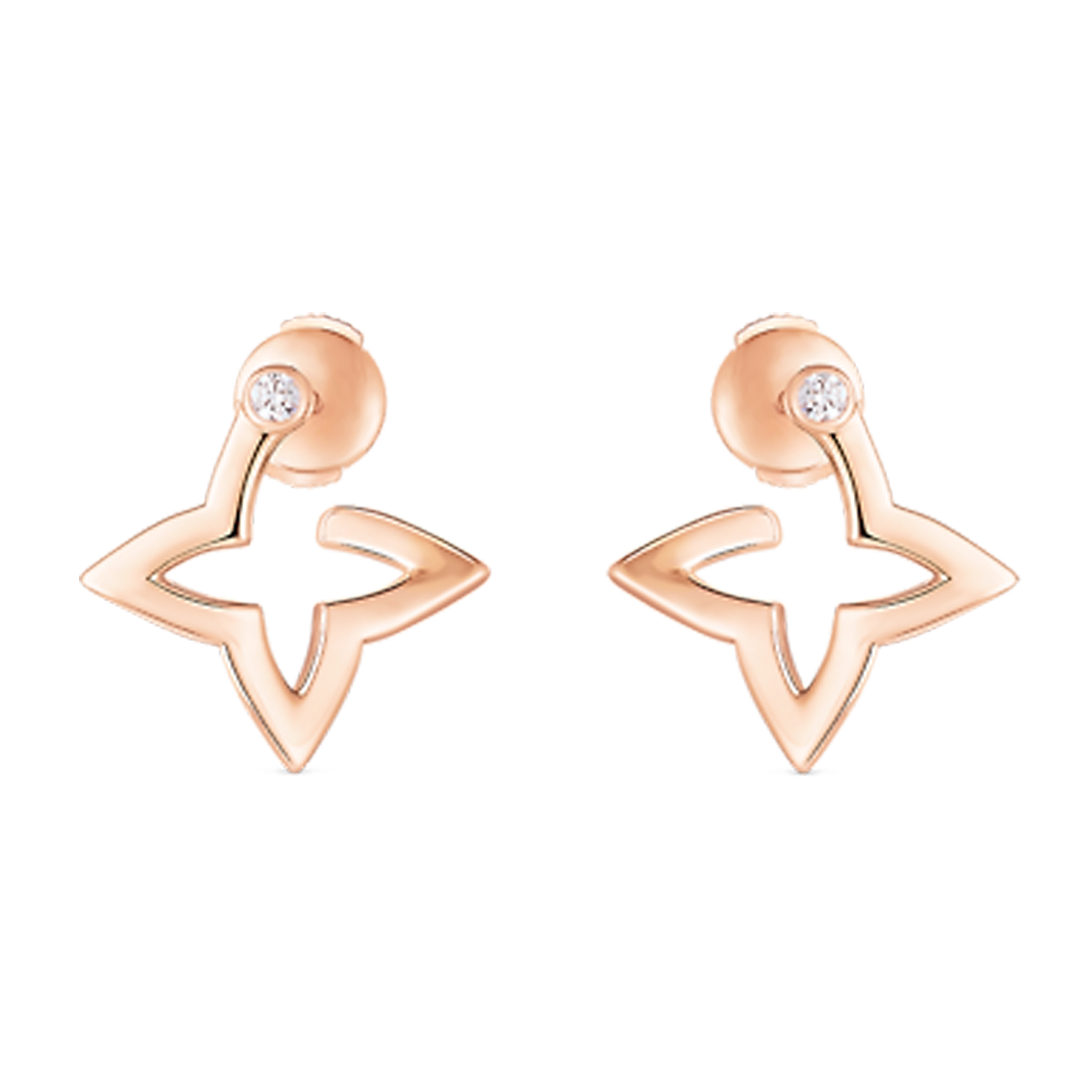 Boucles d'oreilles mini créoles Louis Blossom 18 carats