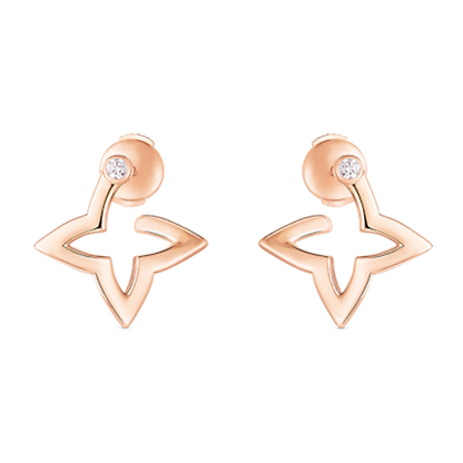 Boucles d'oreilles mini créoles Louis Blossom 18 carats