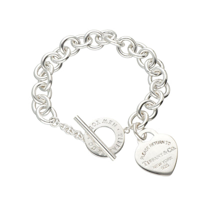 Bracelet étiquette cœur T 18 carats