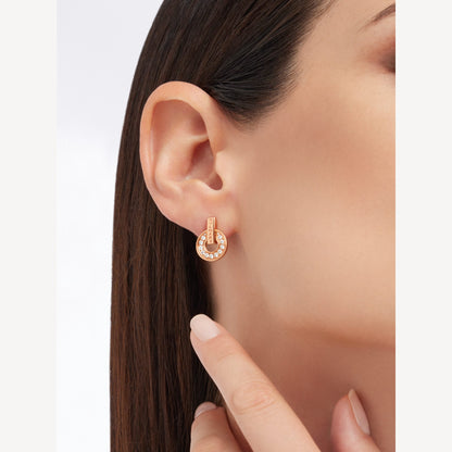 18K BV Rose Gold Earrings