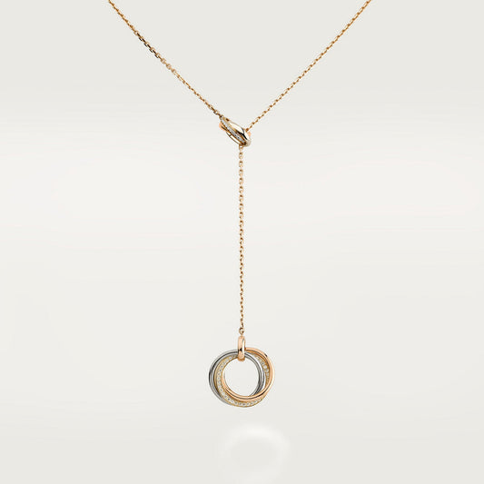 18K Cartier Trinity Diamonds Necklace