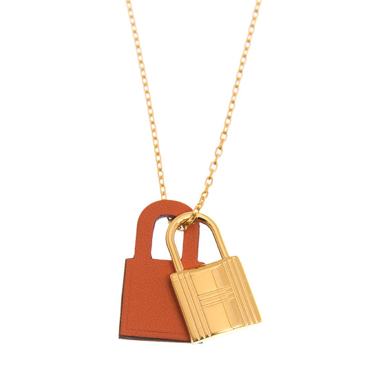 18K O'Kelly Orange Pendant H Necklace