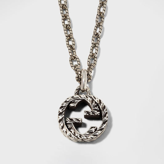 GUCCI Interlocking G Pendant Necklace