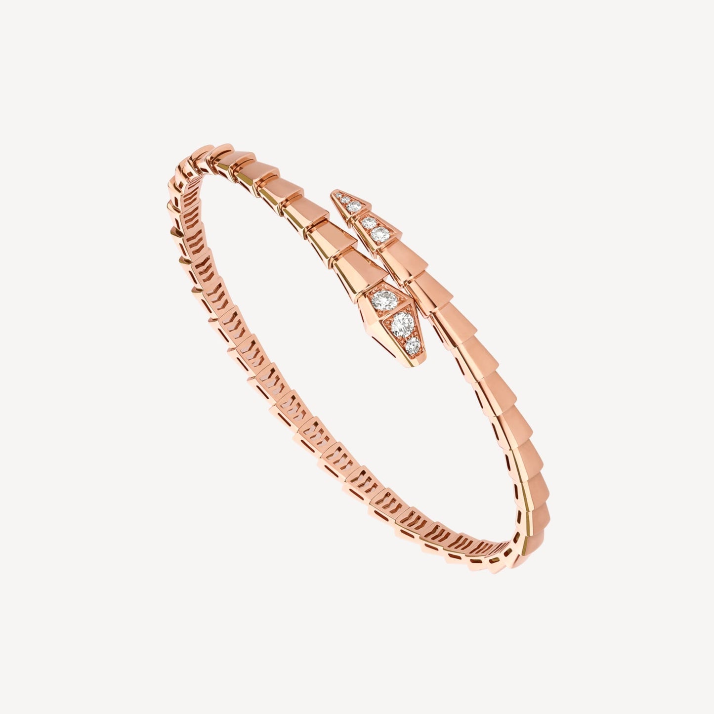 18K BV Serpenti Demi-Pavé Diamonds Bracelet