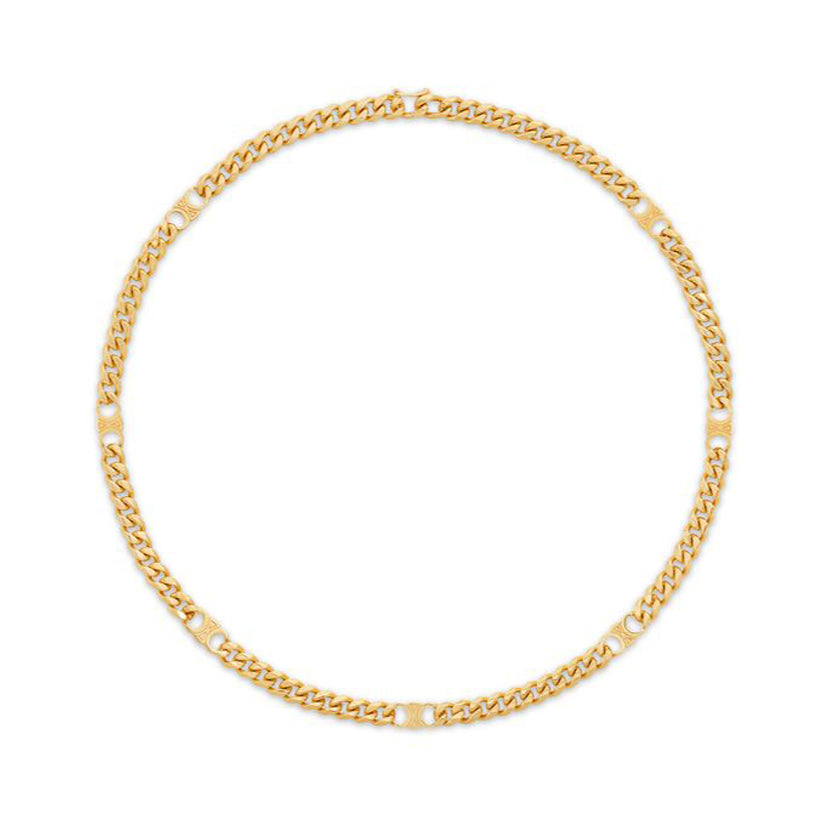 18K Dior Triomphe Small Gourmette Necklace