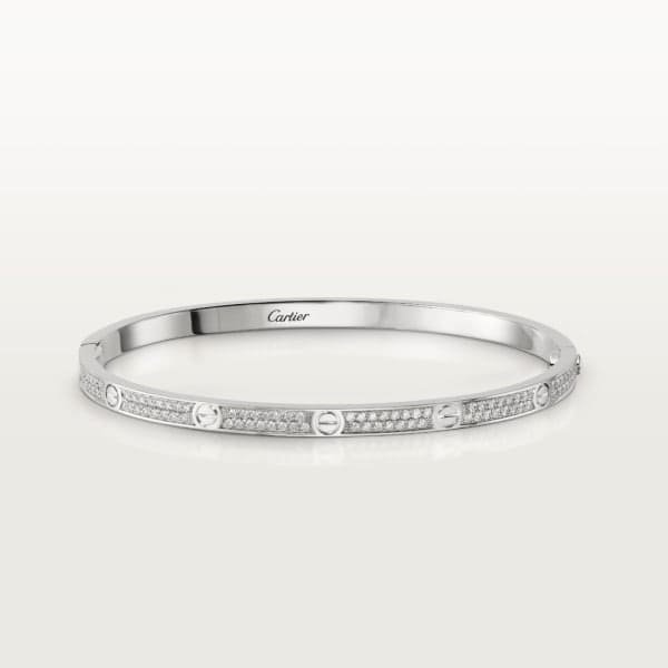 18K Cartier Love Diamonds Small Bracelet