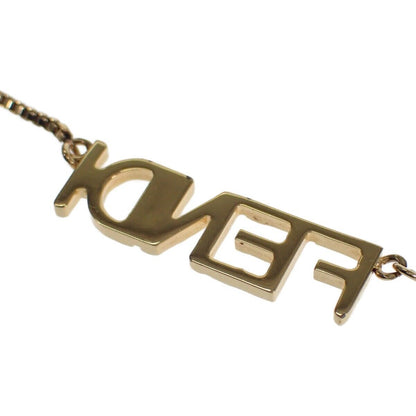 18K F Script Necklace