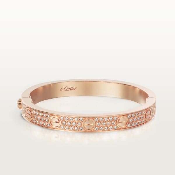 18K Cartier Love Diamonds Bracelet