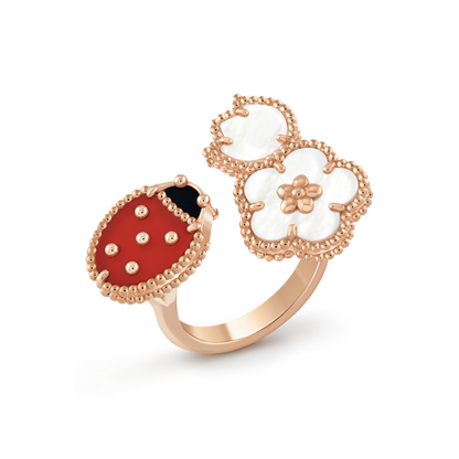 18K Van Cleef & Arpels VCA Lucky Spring Ring