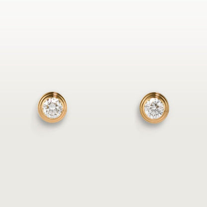 Boucles d'oreilles moyennes D'amour 18 carats