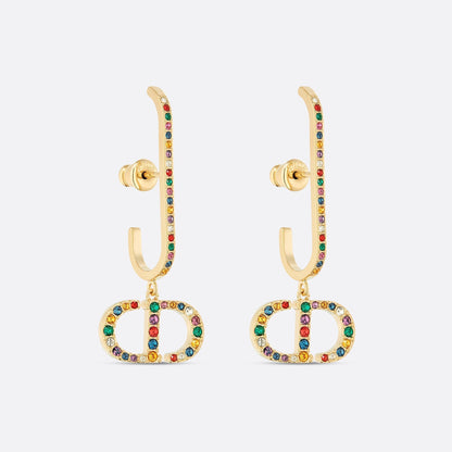 18k Dior 30 Montaigne Crystals Earrings