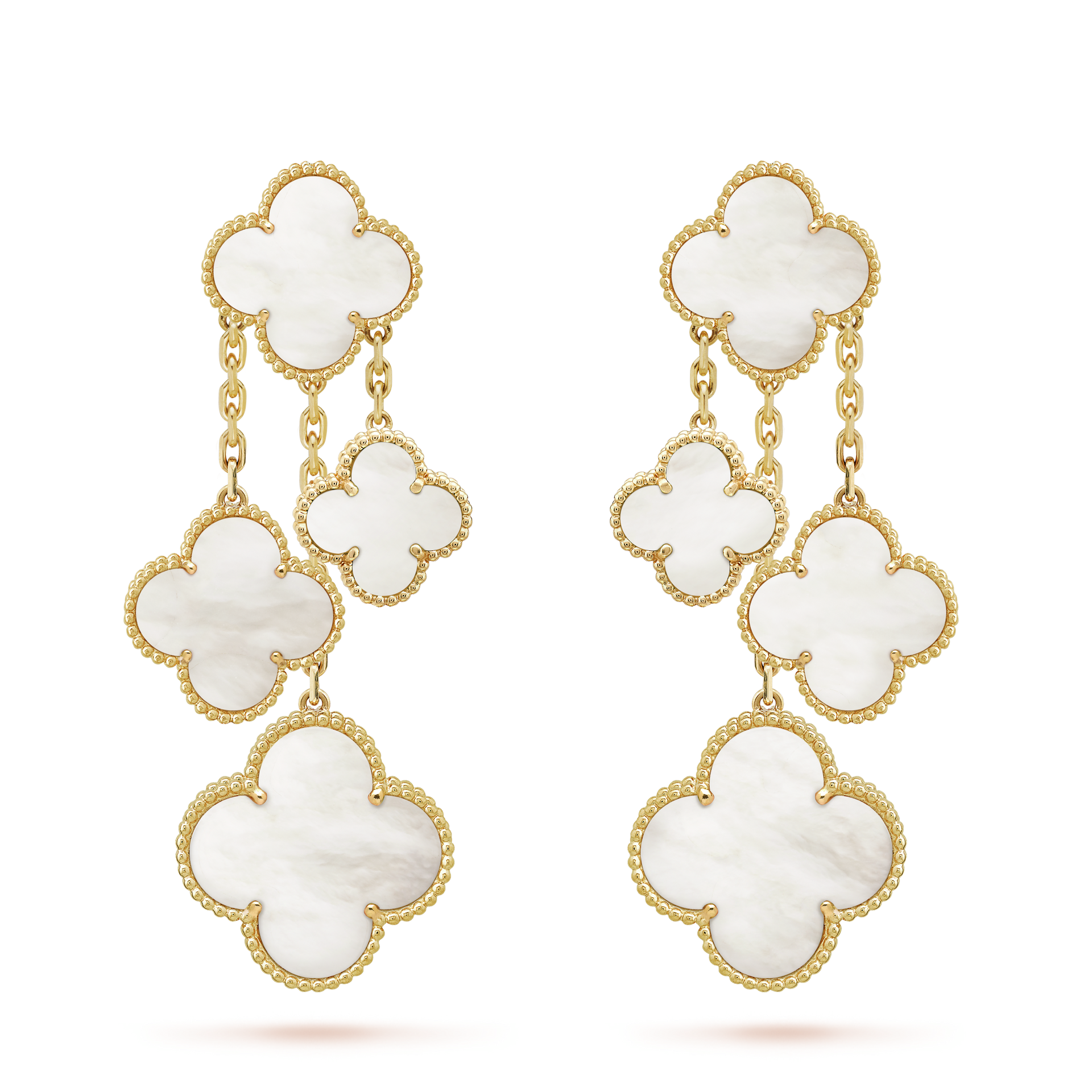 18K Magic Alhambra Four Motifs Earrings – Zigaro Mart